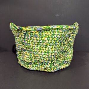 CROCHET 10" BOHIPPIAN YARN BASKETS